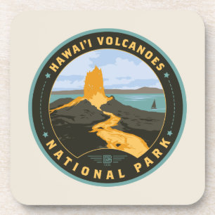 Posavasos Parque nacional de los Volcanes de Hawái