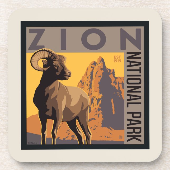 Posavasos Parque nacional de Zion | Ram (Frente)