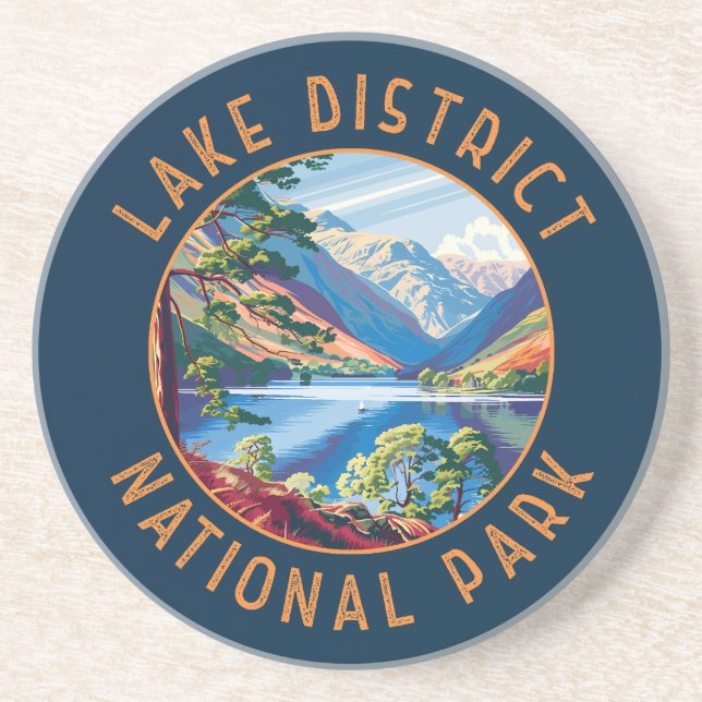 Posavasos Parque nacional del distrito del lago, Inglaterra, (Frente)