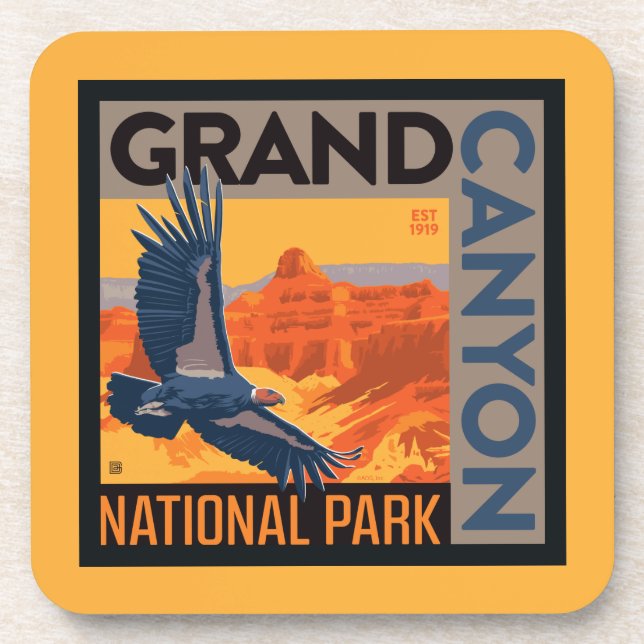 Posavasos Parque nacional del Gran Cañón | Cóndores (Frente)
