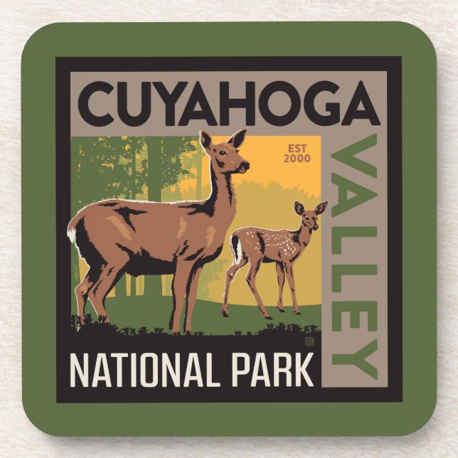 Posavasos Parque nacional del Valle de Cuyahoga | Ohio (Frente)