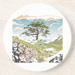 Posavasos Parque nacional Northumberland Sycamore Gap Tree