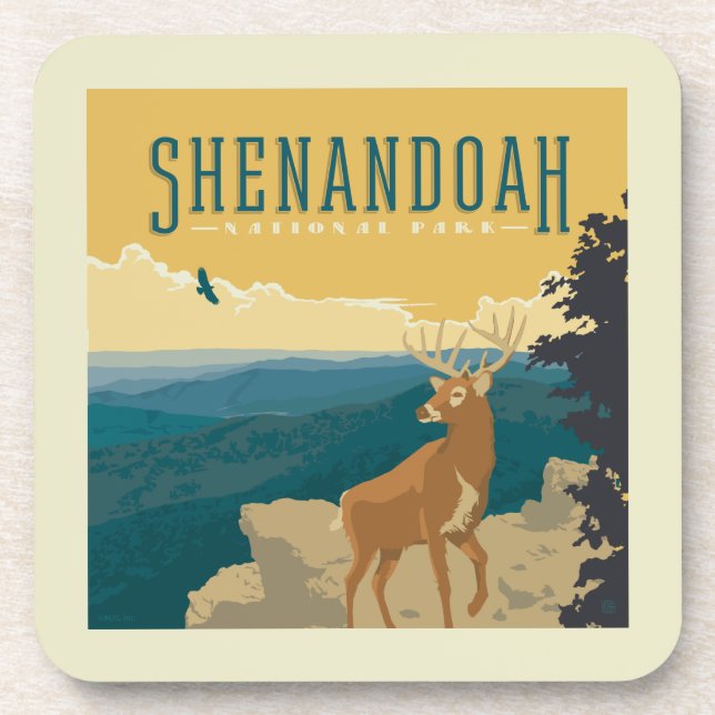 Posavasos Parque nacional Shenandoah | Deer (Frente)