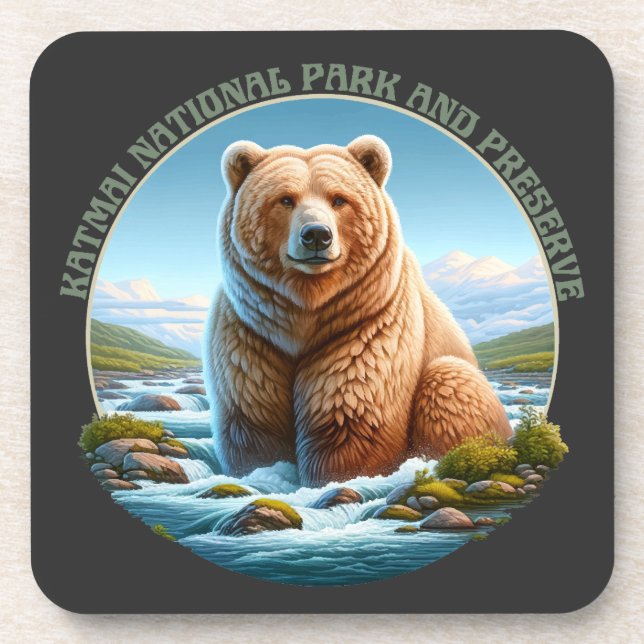 Posavasos Parque Nacional y Reserva Katmai (Frente)