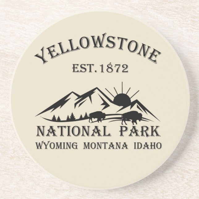 Posavasos Parque nacional Yellowstone (Frente)