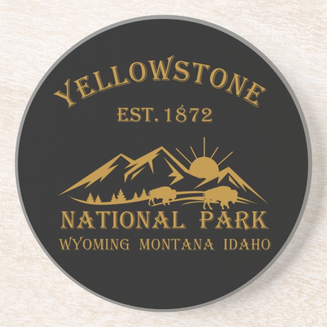 Posavasos Parque nacional Yellowstone (Frente)