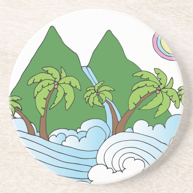 Posavasos Parques de playa (Frente)