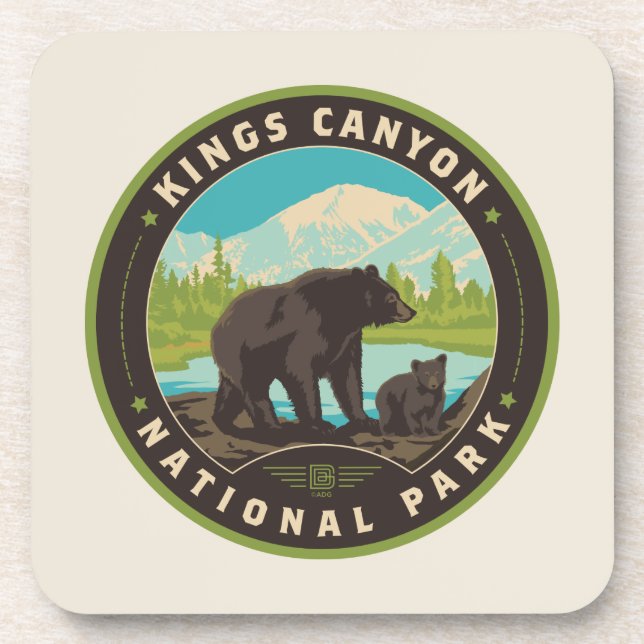 Posavasos Parques nacionales del Cañón Kings (Frente)