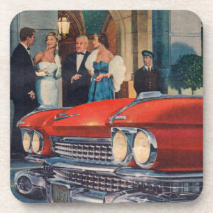 Posavasos parrilla roja Cadillac alrededor de 1960