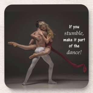 Posavasos Parte de la cita motivacional de la danza Inspirad