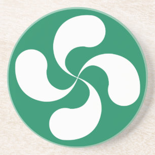 Posavasos Parte inferior - de - vidrio Cruz Vasca “Lauburu "