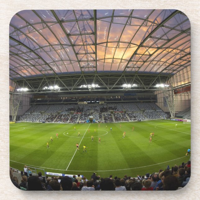 Posavasos Partido de fútbol, Forsyth Barr Stadium, Dunedin (Frente)