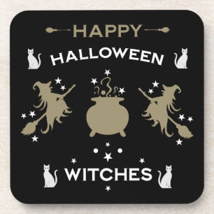 Posavasos Partido Halloween de Brujas Adultas