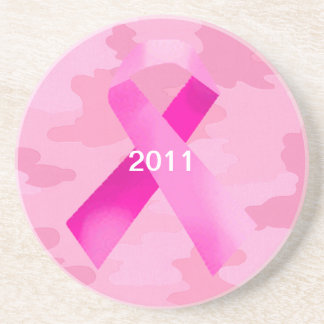 Posavasos Pasador de datos de cinta rosa rosa de camuflaje c