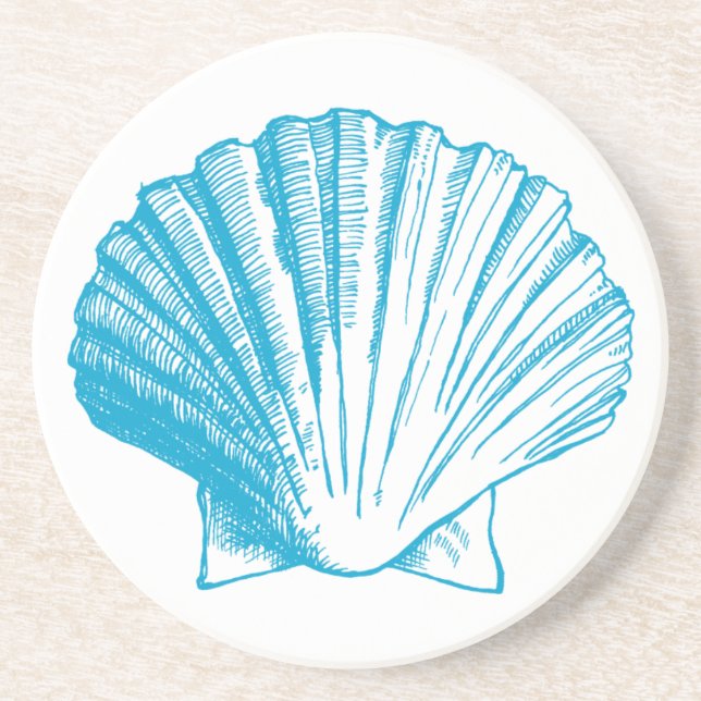Posavasos Pasamanos oceánicos azules (Frente)