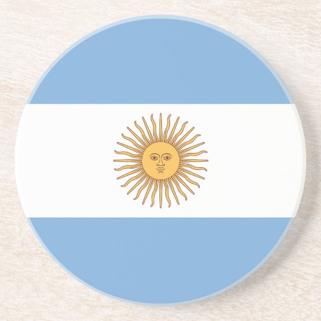Posavasos Pascua con bandera de Argentina (Frente)