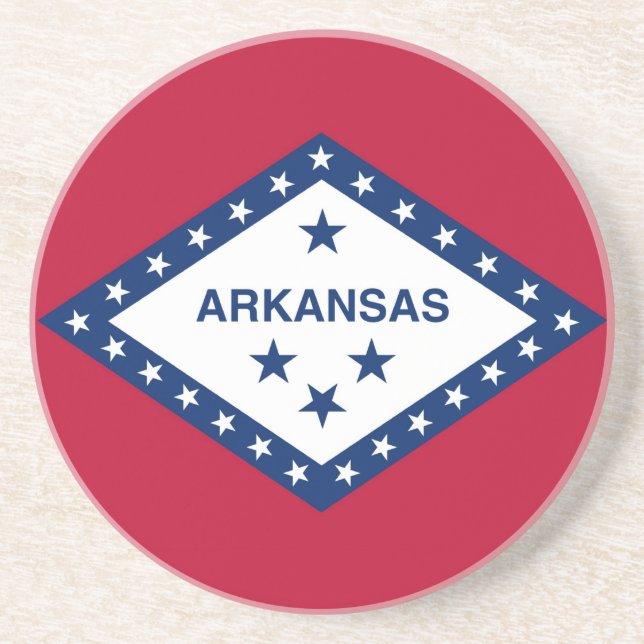 Posavasos Pascua con bandera de Arkansas, Estados Unidos (Frente)