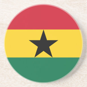 Posavasos Pascua con bandera de Ghana