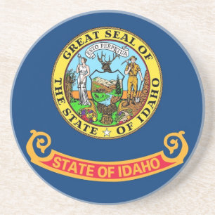 Posavasos Pascua con bandera de Idaho, Estados Unidos