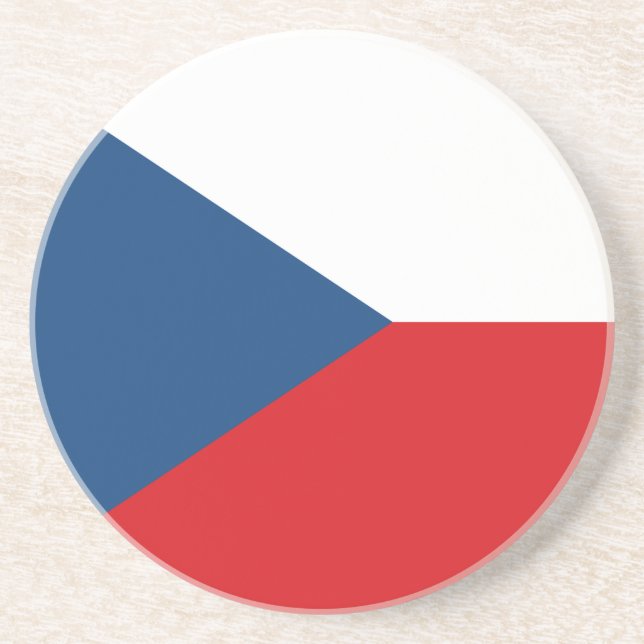 Posavasos Pascua con bandera de la República Checa (Frente)
