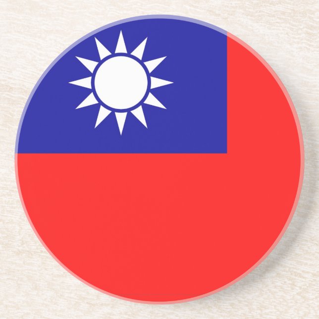 Posavasos Pascua con bandera de Taiwán (Frente)