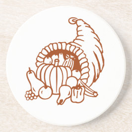 Posavasos Pascua - Cuerno de abundancia (oscuro)
