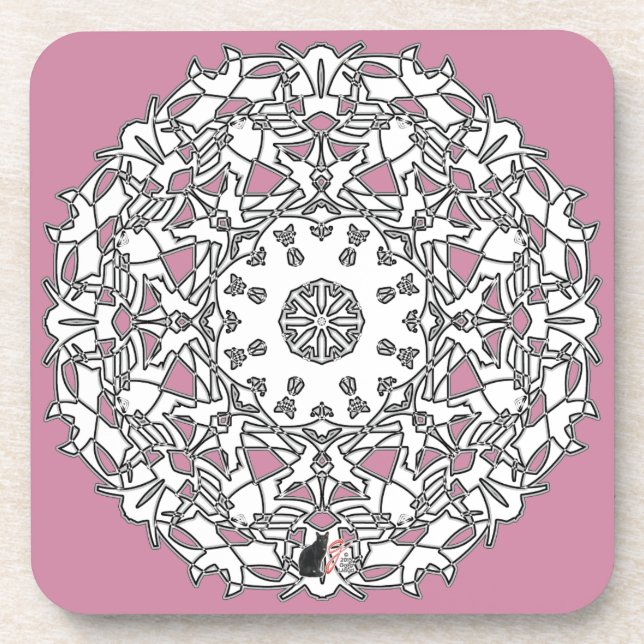 Posavasos Pascua De Amanecer De Glifo De Octa Cinética (Frente)