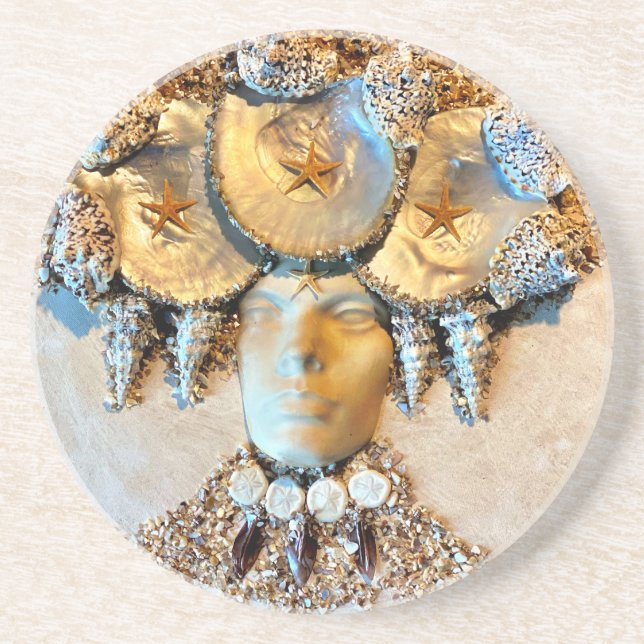 Posavasos Pascua de arena de Pearl God Sandstone (Frente)