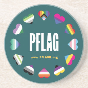 Posavasos Pascua de arenisca de 12 Hearts Circle PFLAG
