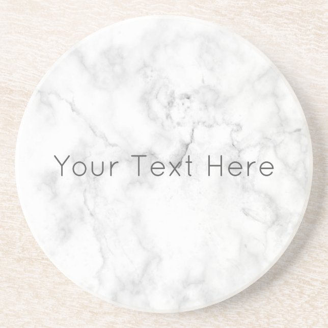 Posavasos Pascua de arenisca de mármol blanco personalizado (Frente)