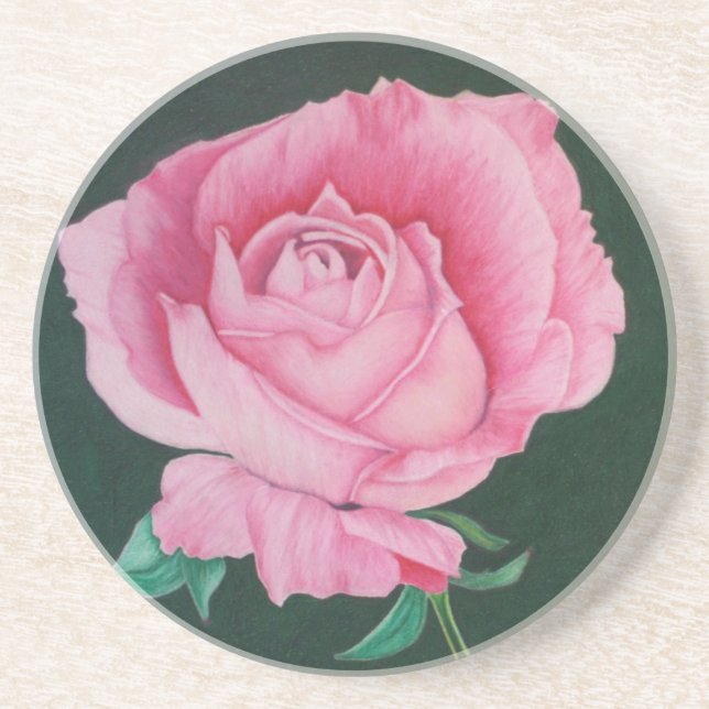 Posavasos Pascua de arenisca de pepitas rosadas (Frente)