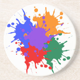 Posavasos Pascua de arenisca de pintura de pizarra