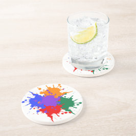 Posavasos Pascua de arenisca de pintura de pizarra