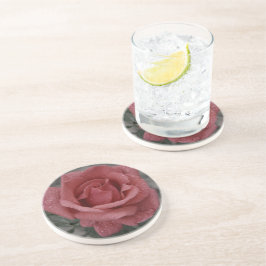 Posavasos Pascua de arenisca de Rosa floral - Elegante y dur