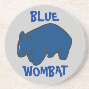 Posavasos Pascua de arenisca de Wombat azul