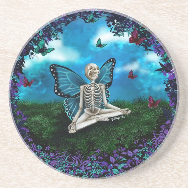 Posavasos Pascua de arenisca - Hada Skeleton (Frente)