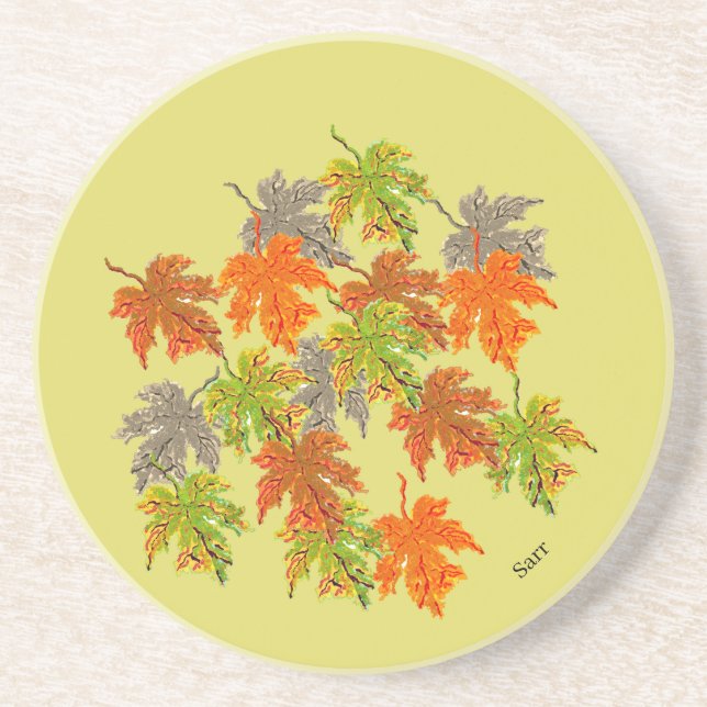 Posavasos Pascua de arenisca: otoño (Frente)