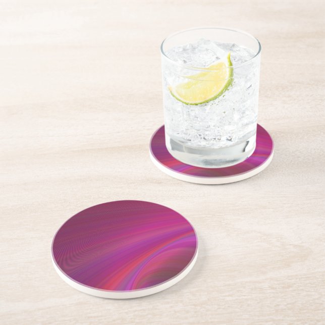 Posavasos Pascua de arenisca púrpura - Única y duradera (Lado)