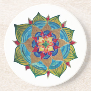 Posavasos Pascua de bebida Mandala Sandstone