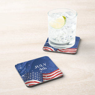 Posavasos Pascua de bebidas con bandera patriótica