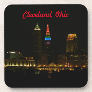 Posavasos Pascua de bebidas de Rainbow Tower Cleveland Ohio