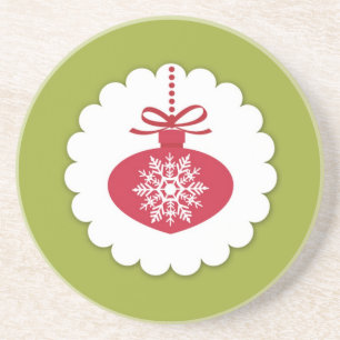 Posavasos Pascua de bola de Ornamentos de Navidad