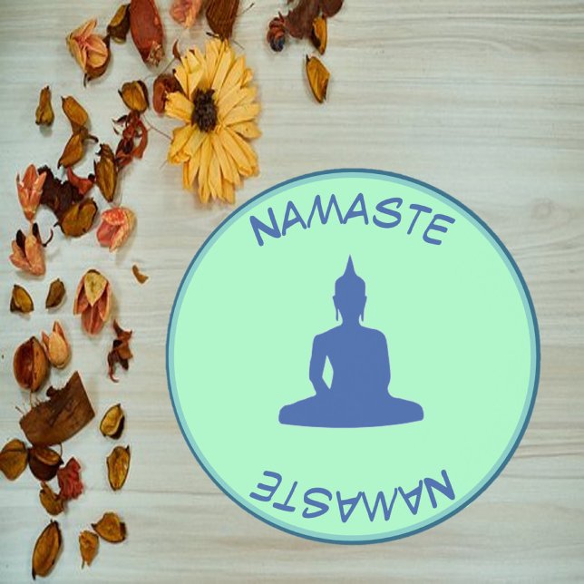 Posavasos Pascua de Buda de moda con nombres verdes y azules (Subido por el creador)