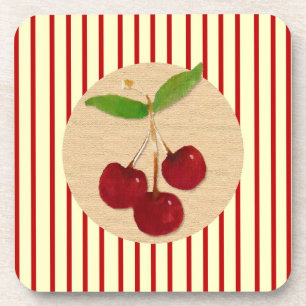 Posavasos Pascua de corcho con franja de cerezo