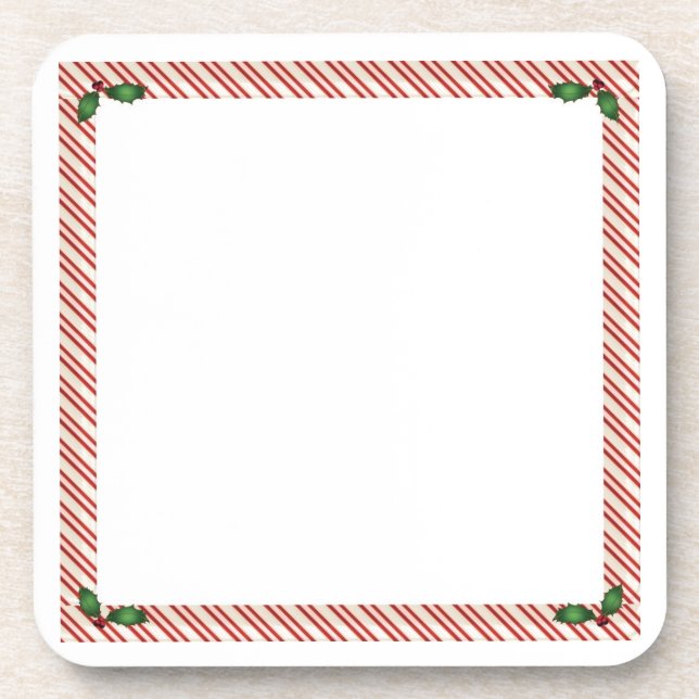 Posavasos Pascua de corcho con marco de caramelo (Frente)