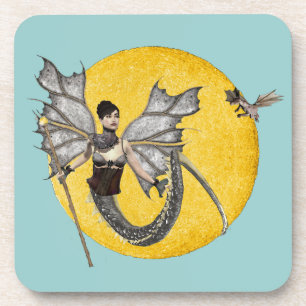 Posavasos Pascua de corcho de la diosa del dragón