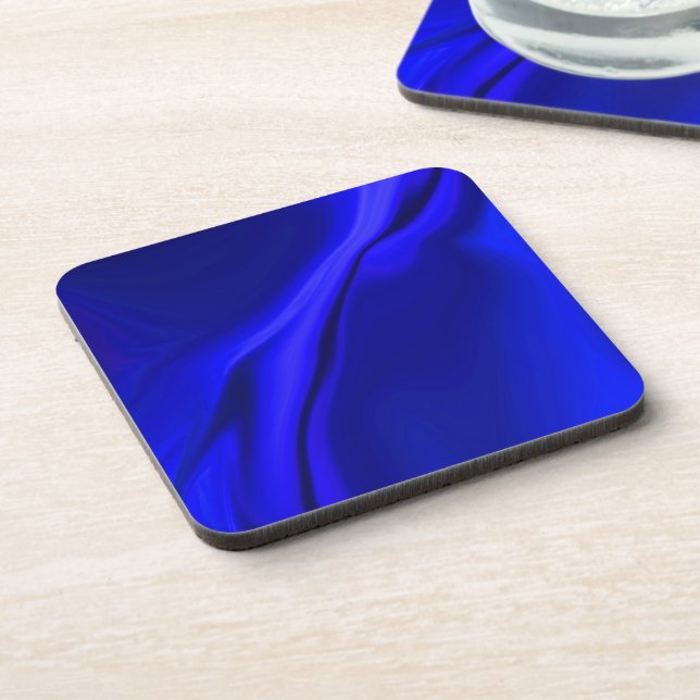 Posavasos Pascua de diseño azul suave (Lado Izquierdo)