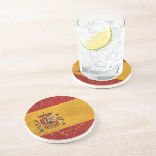 Posavasos Pascua de diseño de grunge de bandera española