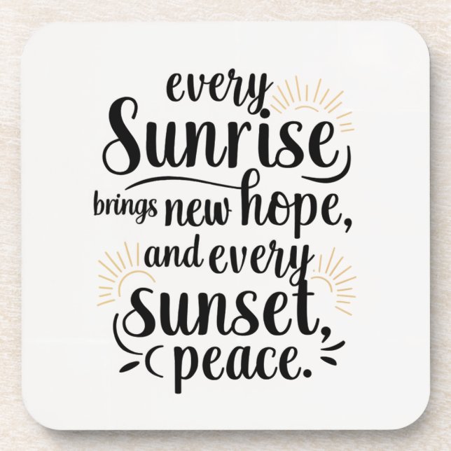 Posavasos Pascua de esperanza de sol (Frente)