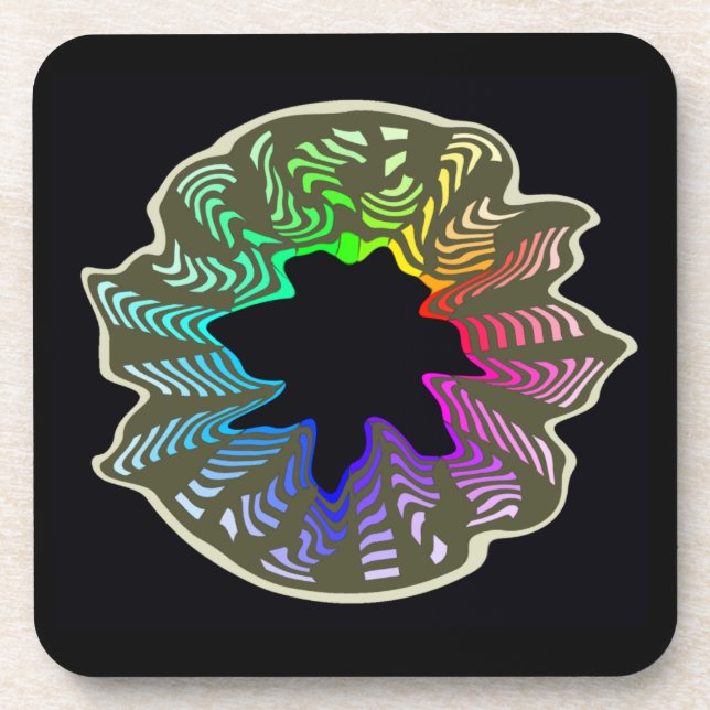 Posavasos Pascua de espíritus arco iris con respaldo de corc (Frente)